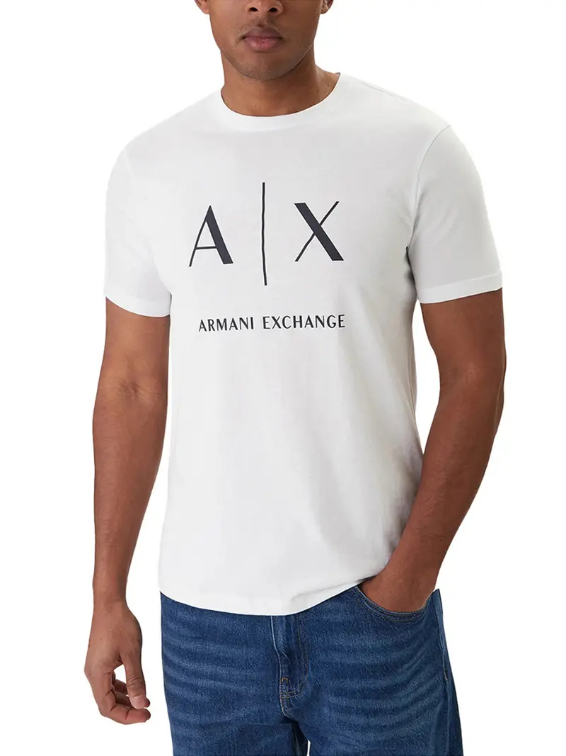 T-Shirt Armani Exchange Slim Fit - Bianco