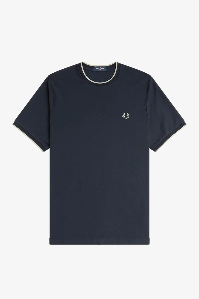 T-shirt con doppia riga