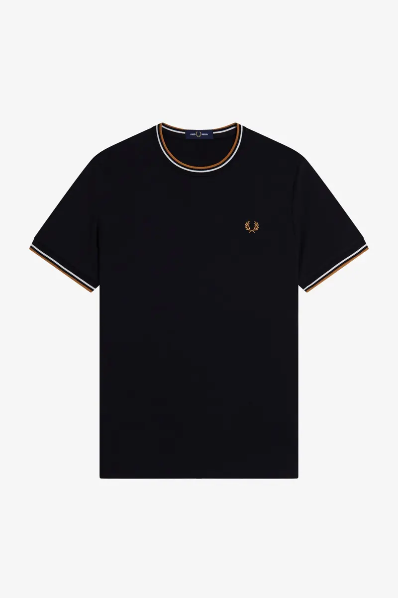 T-shirt con doppia riga