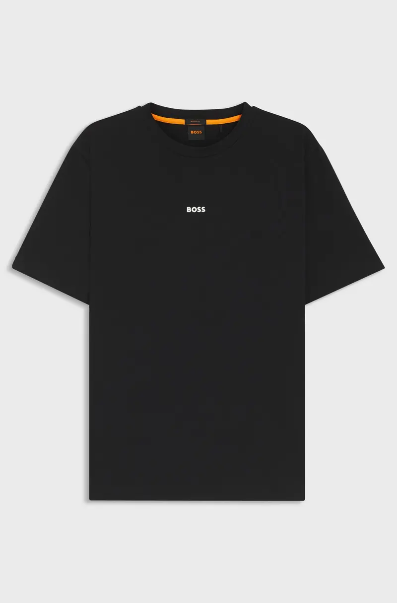 T-shirt con logo a contrasto