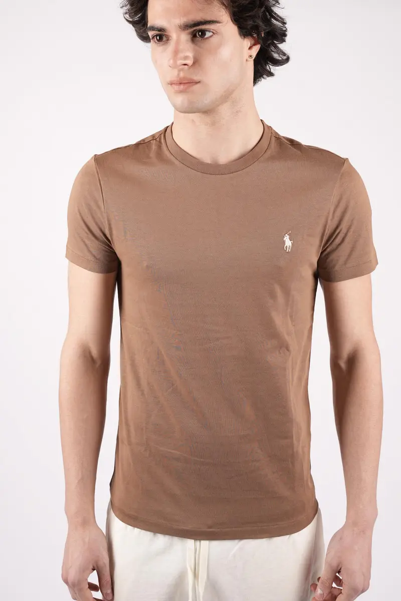 T-shirt con logo a contrasto