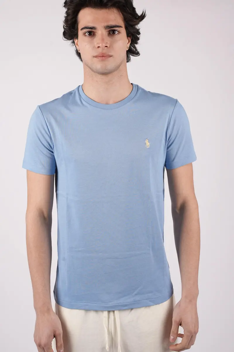 T-shirt con logo a contrasto