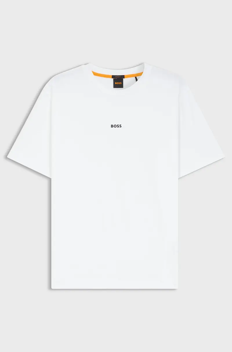 T-shirt con logo a contrasto