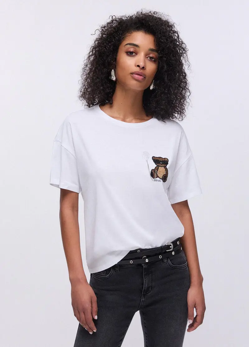 T-shirt con patch