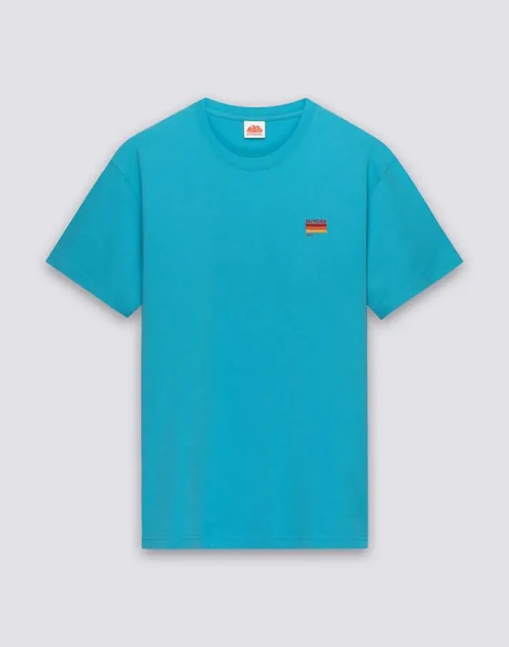 T-shirt con ricamo tricolore