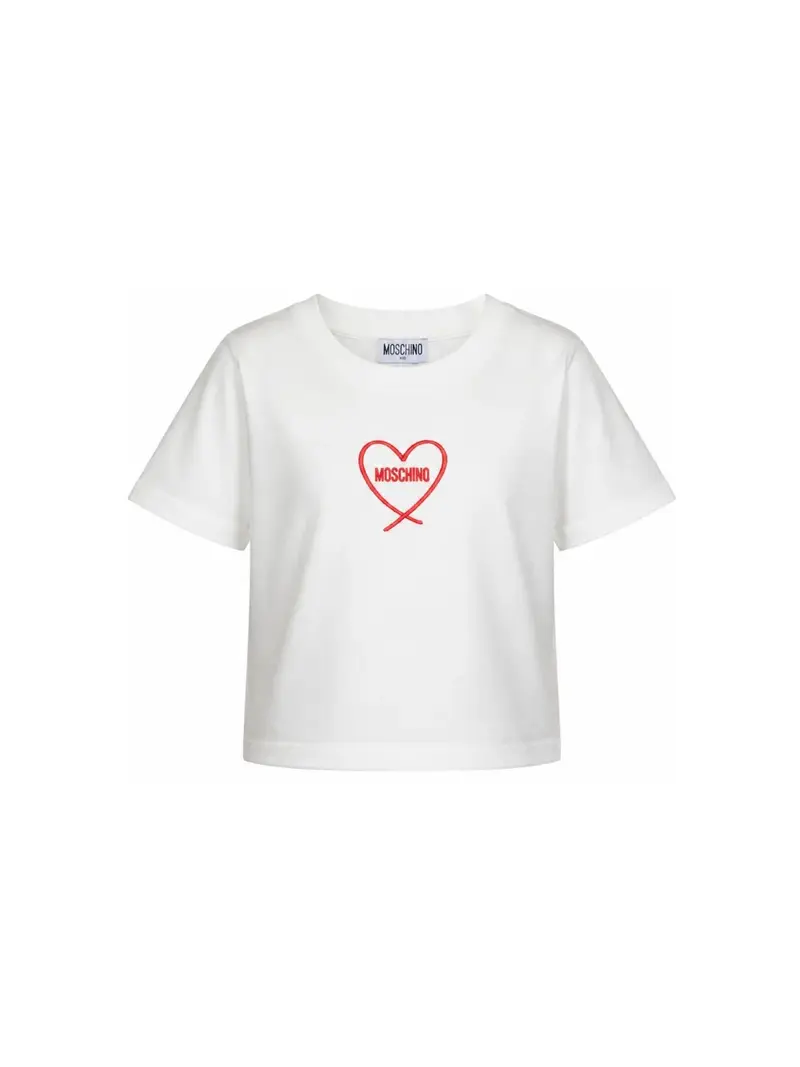 T-shirt con stampa cuore