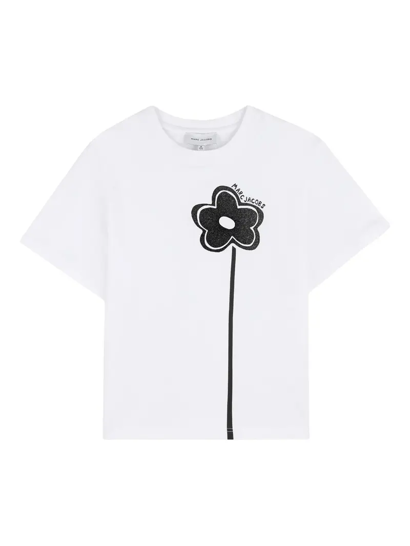 T-shirt con stampa floreale
