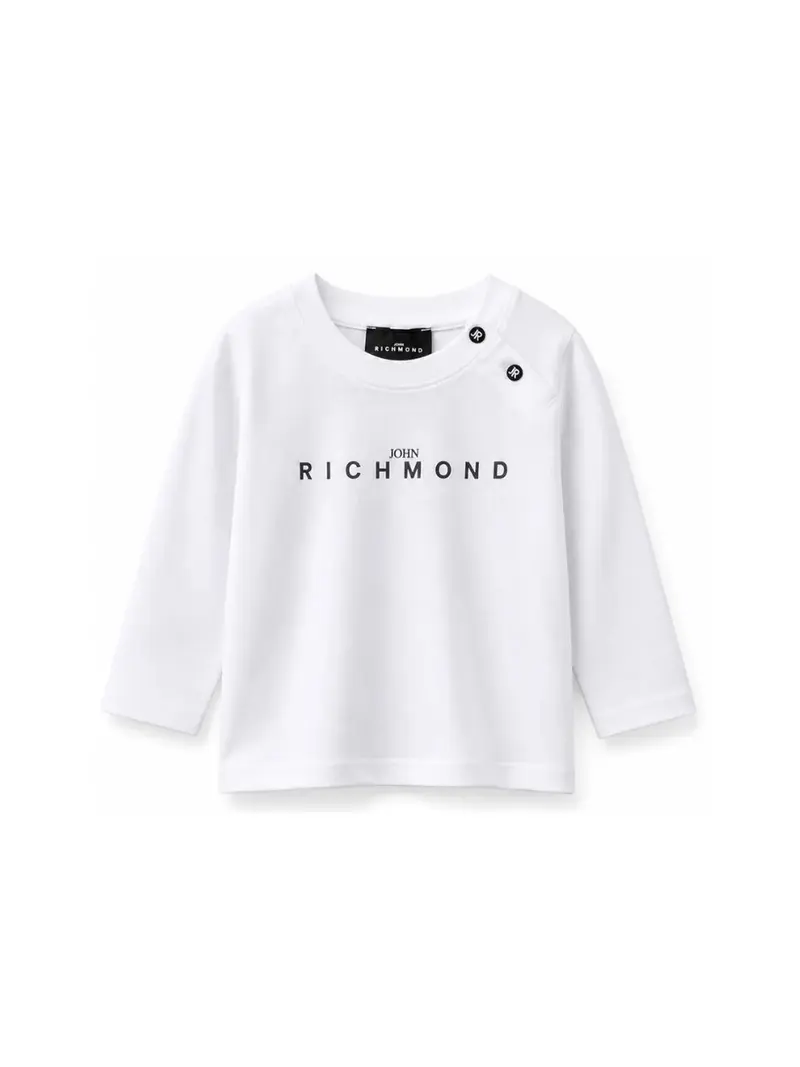 T-shirt con stampa logo sul davanti