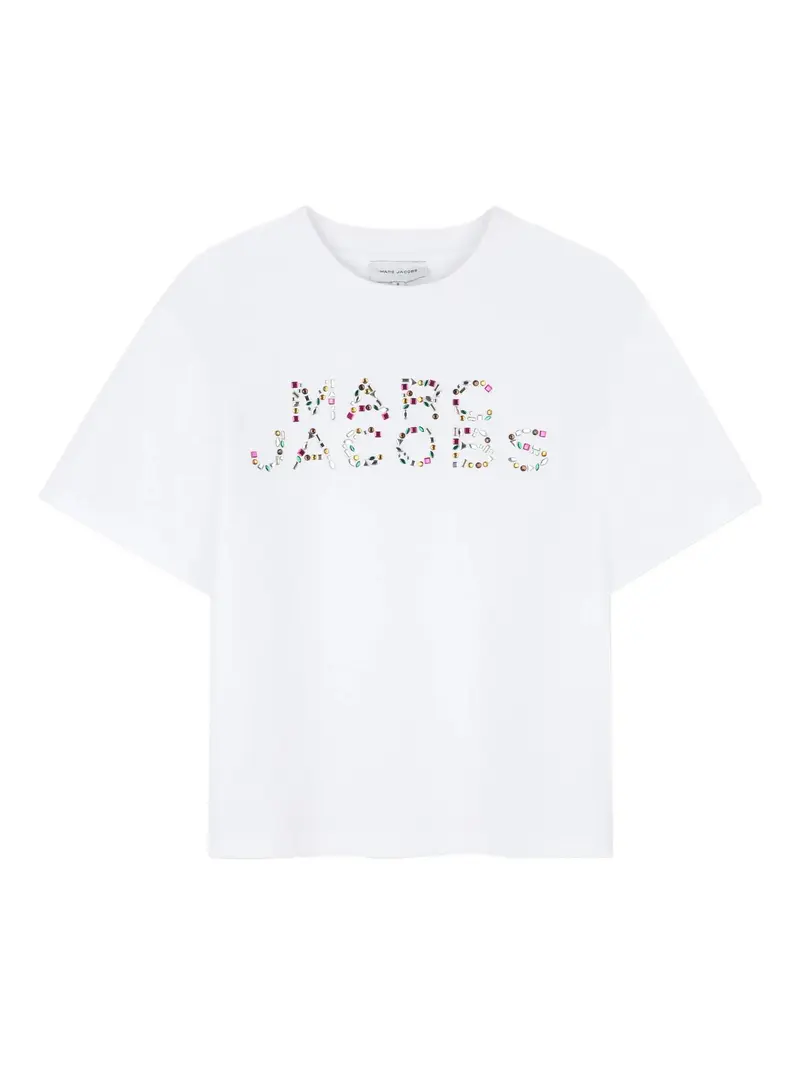 T-shirt decorata con logo
