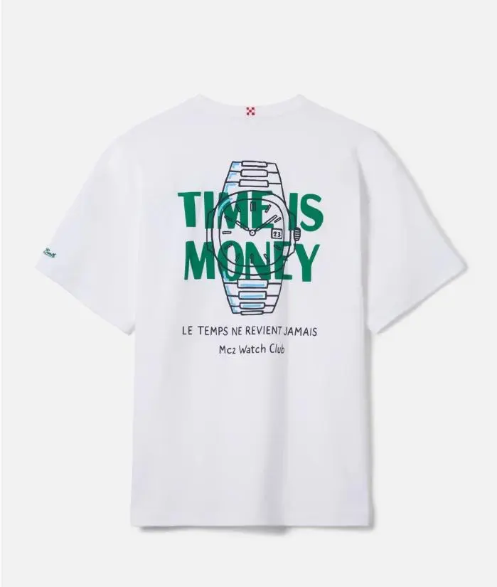 T-shirt Delmar con stampa Time Is Money e maxi grafica sul retro
