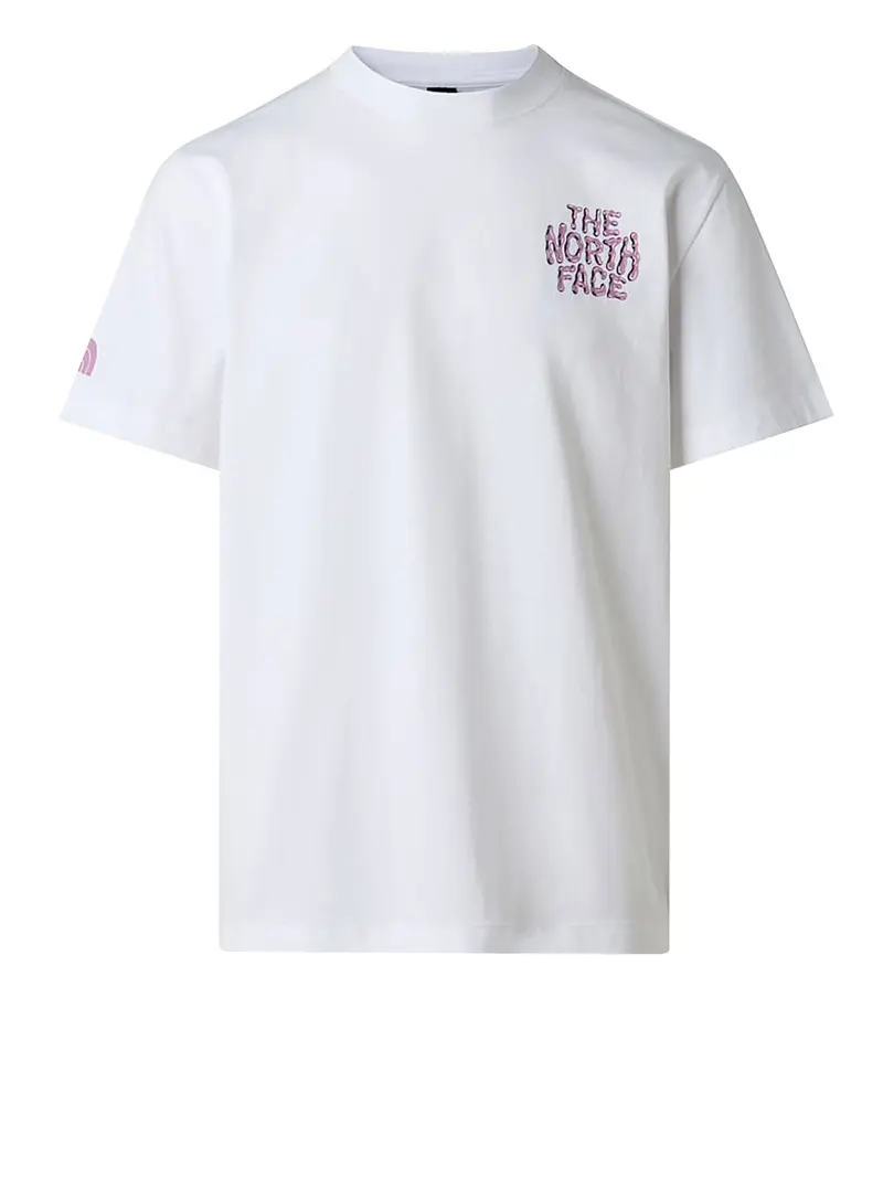T-shirt Drip Logo Relaxed The North Face - Bianco