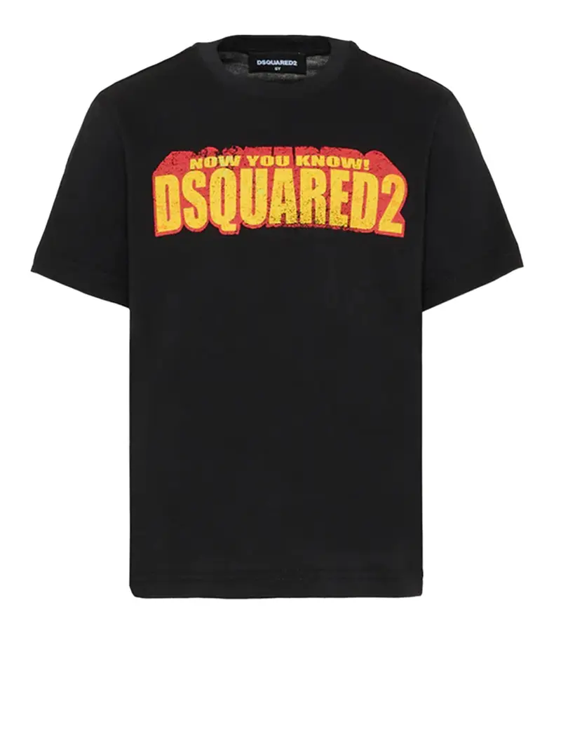 T-Shirt Dsquared2 Loose Fit - Nero