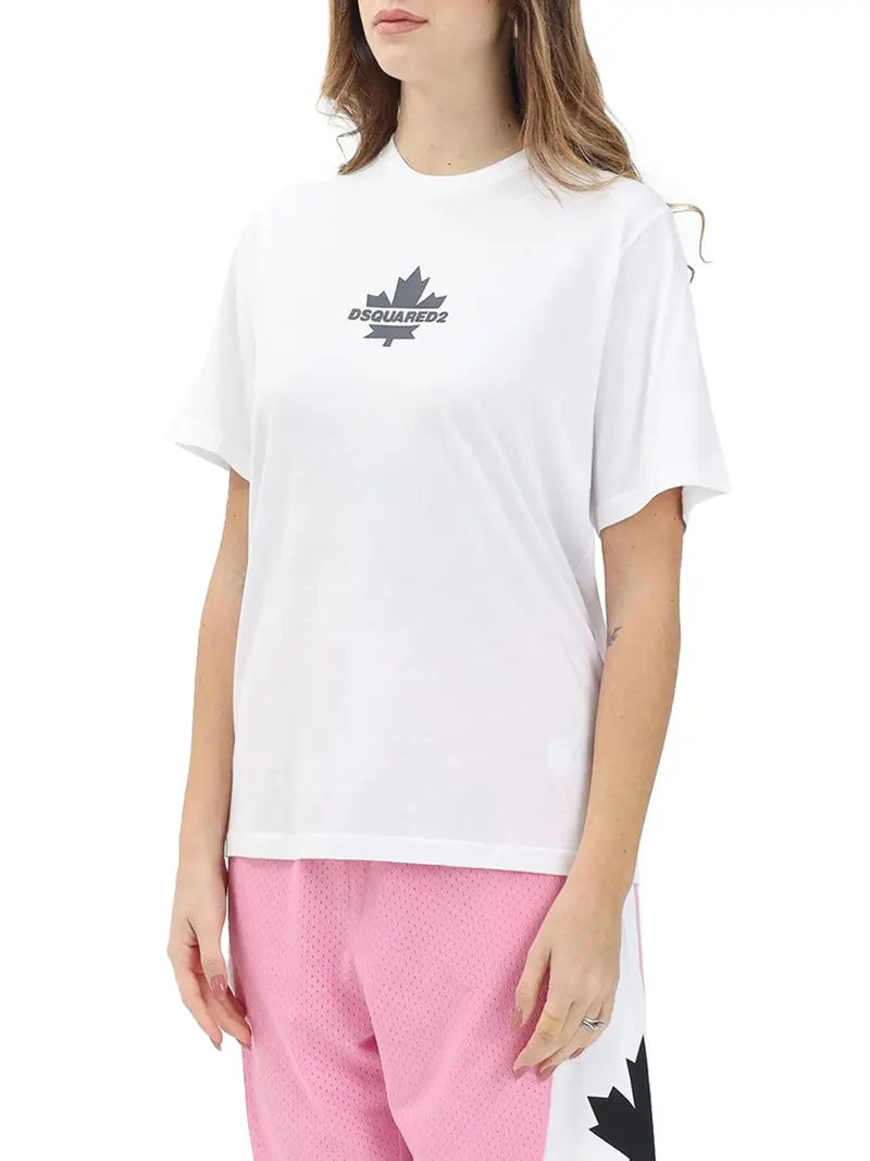 T-Shirt Dsquared2 Slouch Fit - Bianco