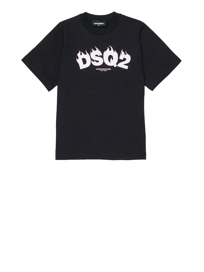T-Shirt Dsquared2 Slouch Fit - Nero