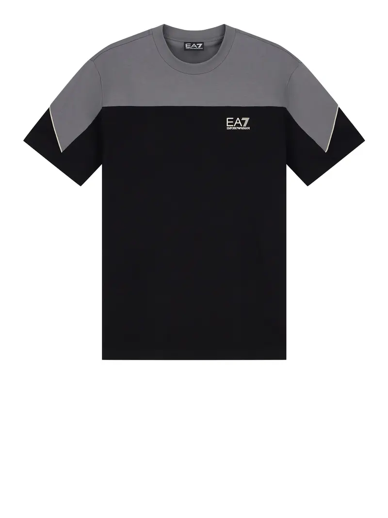 T-shirt Ea7 vestibilità regolare jersey di cotone - Nero