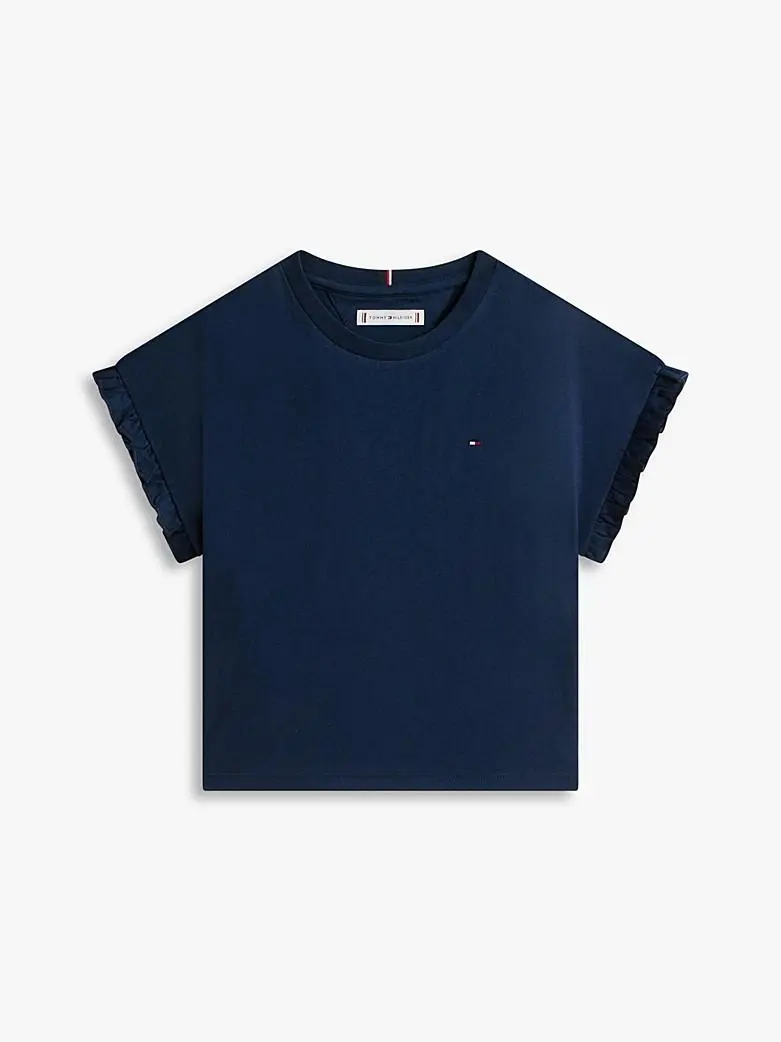 T-shirt essential relaxed fit con ruches