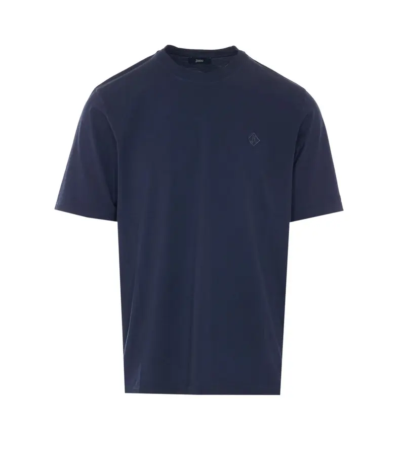 T-shirt girocollo blu