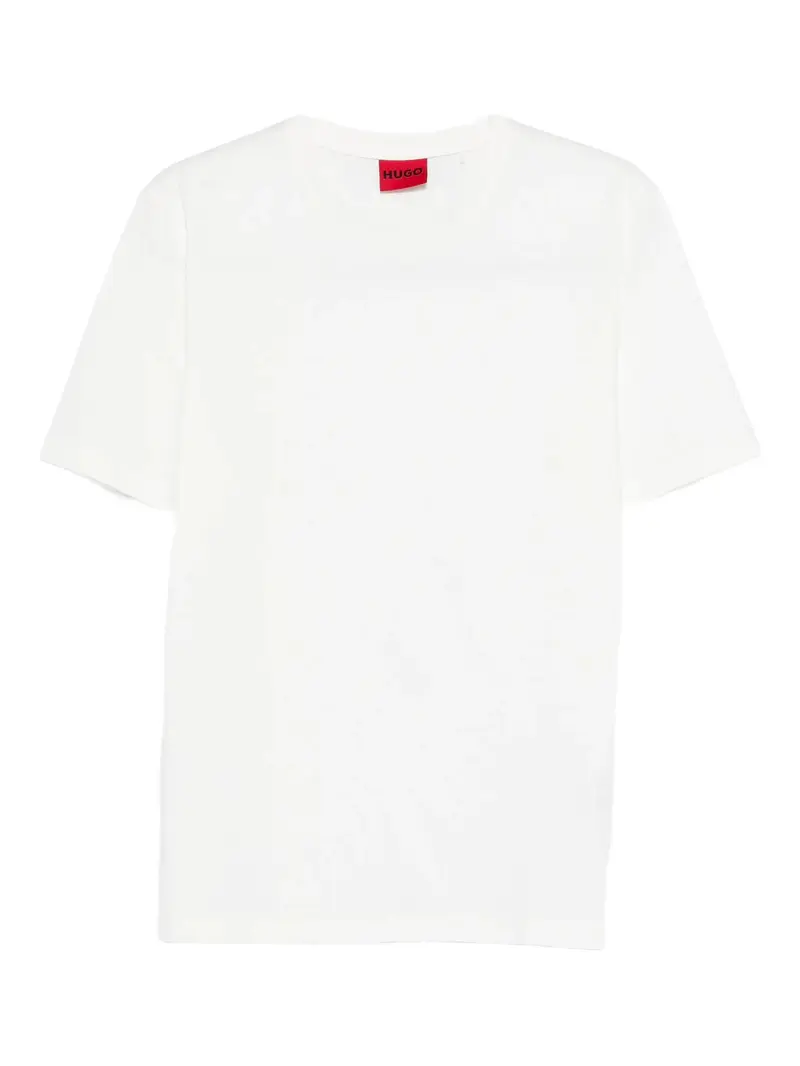 T-shirt girocollo con logo posteriore