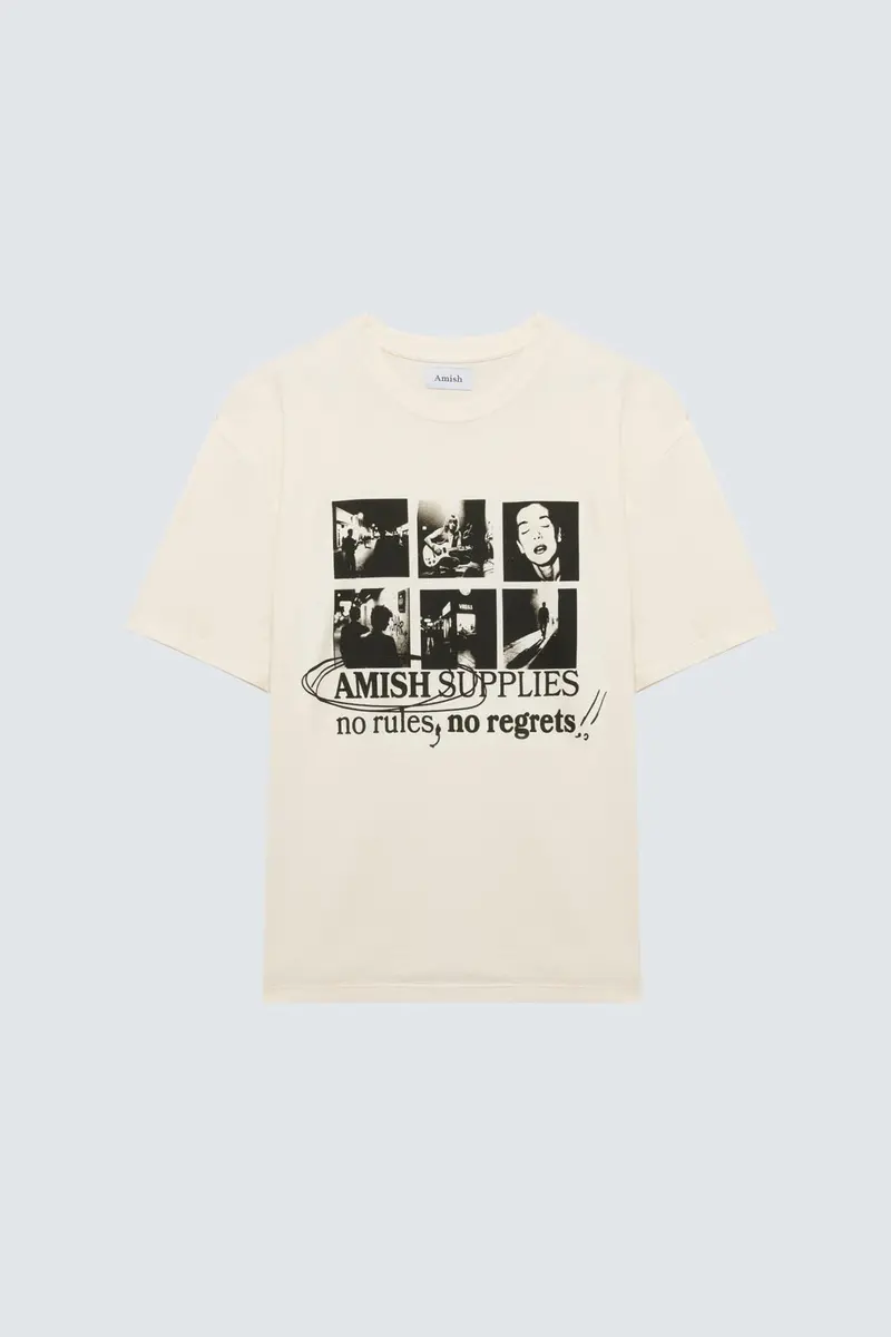 T-shirt girocollo senza regole print