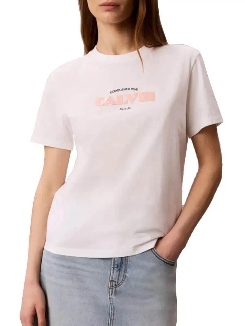 T-Shirt Graphic Tees Calvin Klein - Bianco