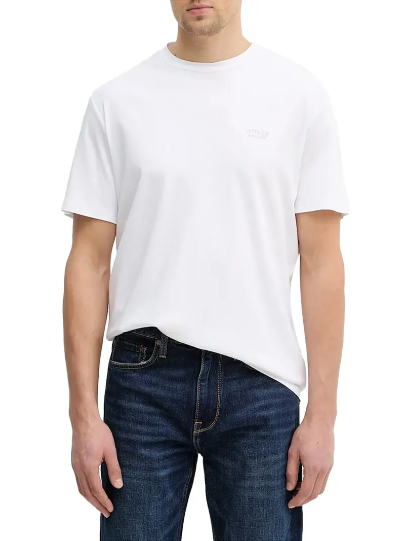 T- Shirt Guess Luxe Jersey - Bianco