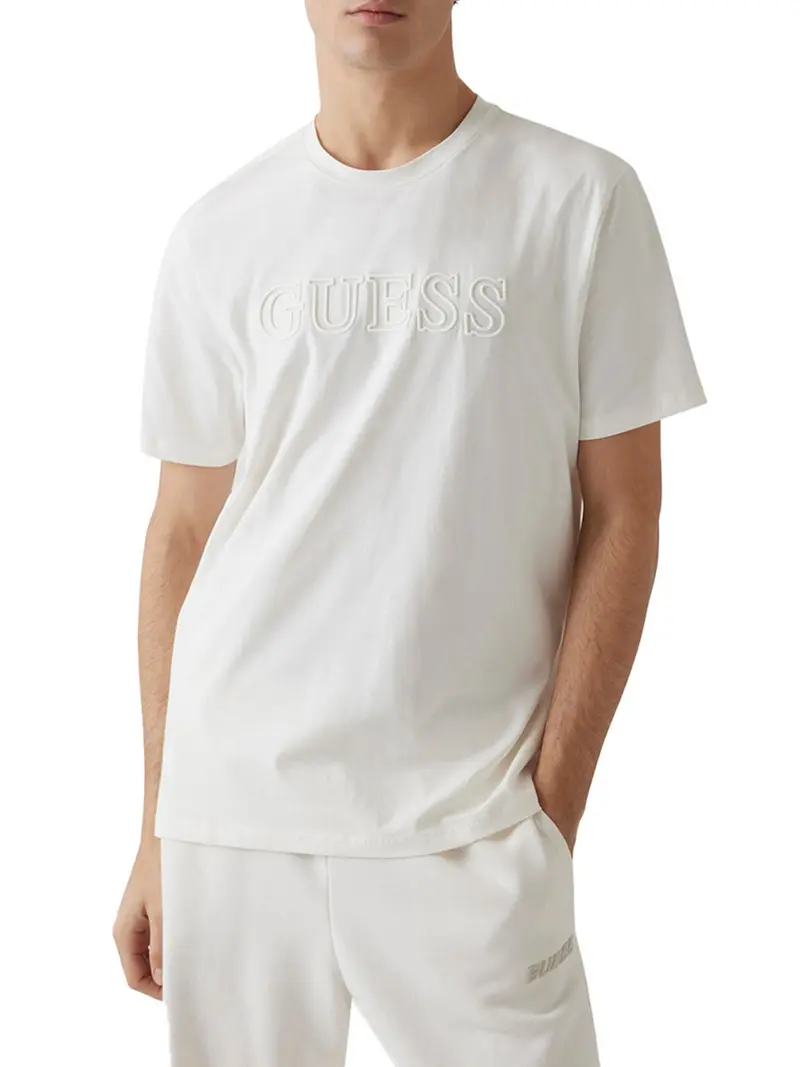 T-Shirt Guess Ss Alphy - Bianco