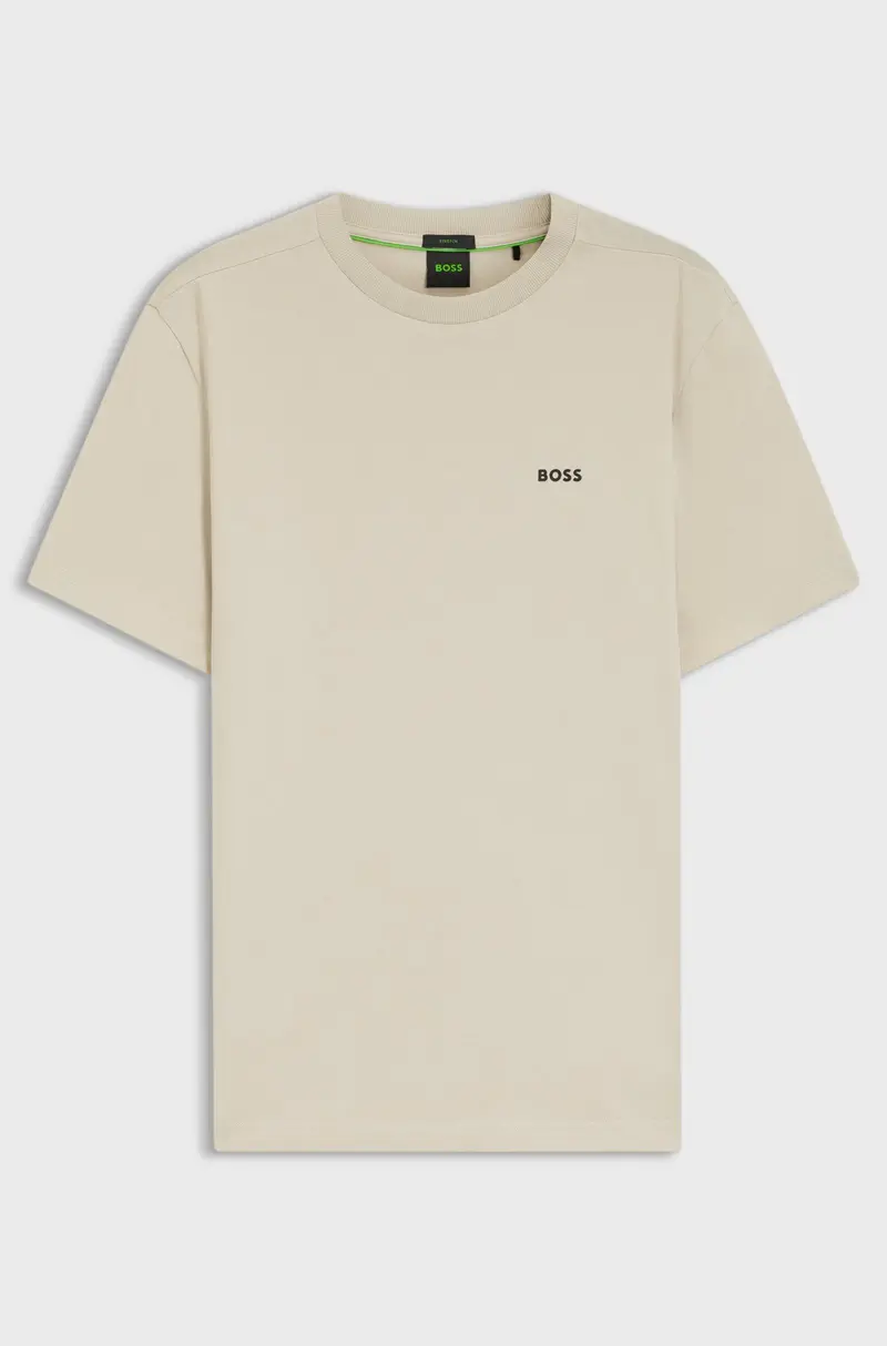 T-shirt in cotone elasticizzato con logo