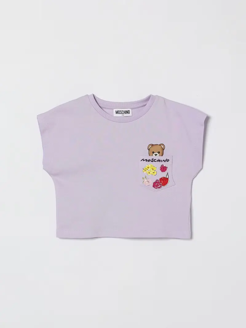 T-shirt in cotone Teddy Moschino