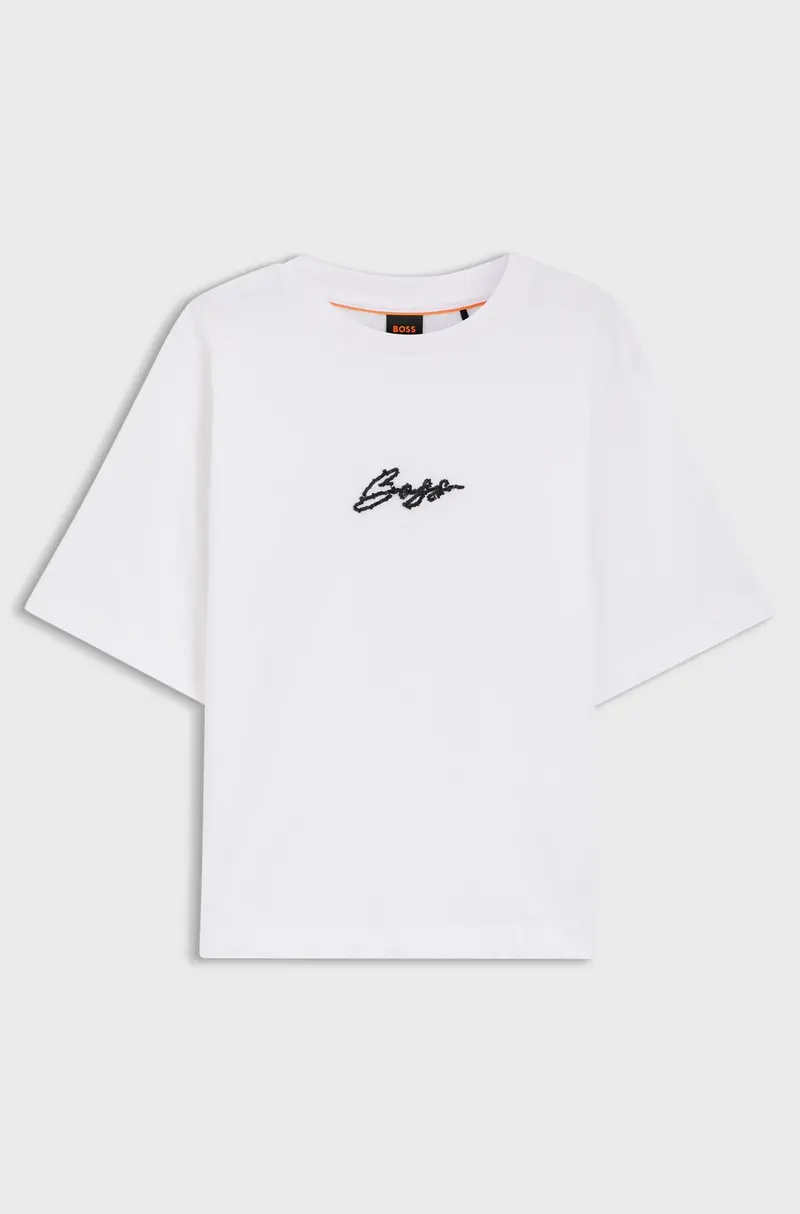 T-shirt in jersey di cotone con stampa grafica
