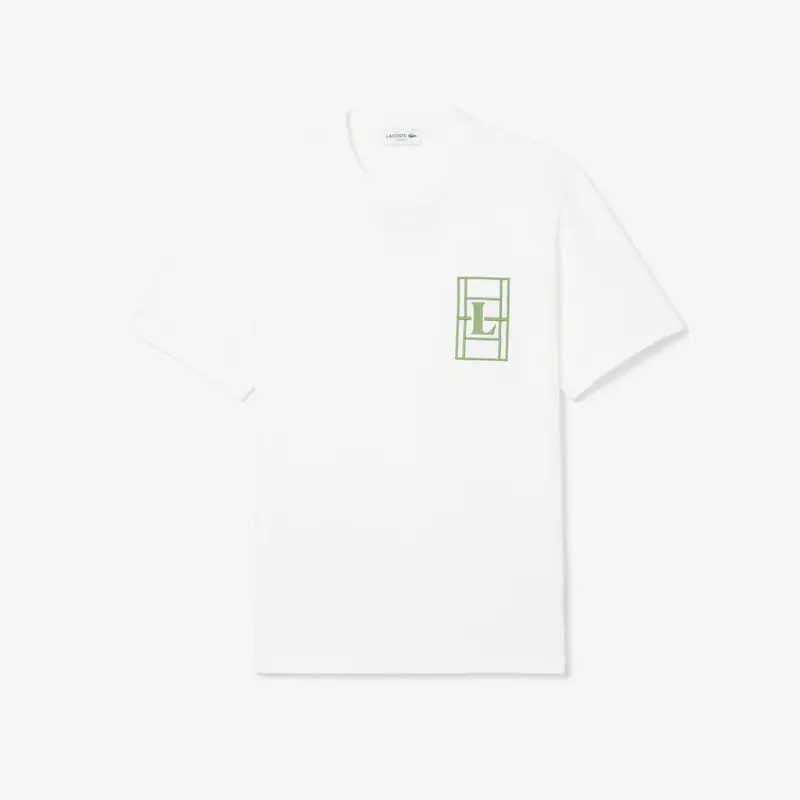 T-shirt in jersey pesante ricamato