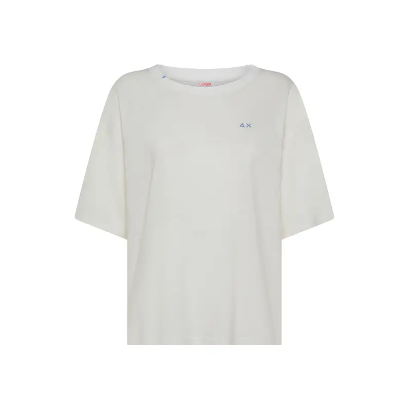T-shirt in lino e cotone