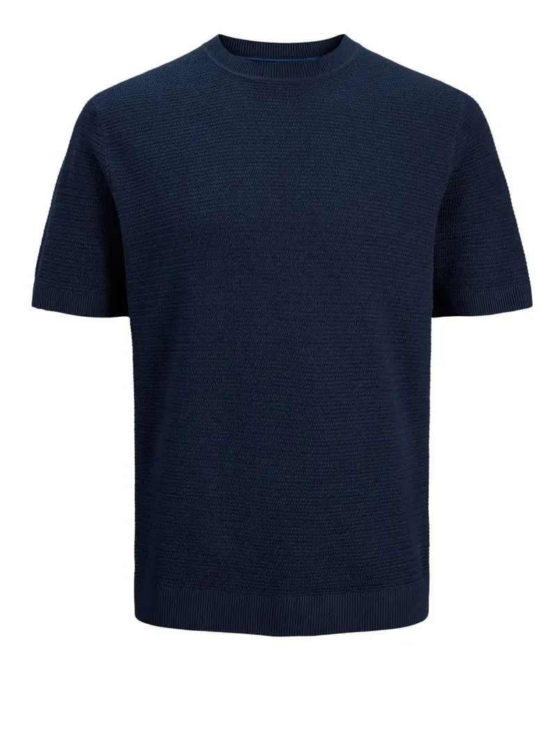 T-Shirt In Maglia Jack&Jones - Blu