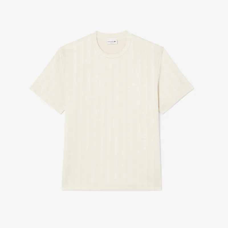 T-shirt jacquard con monogramma
