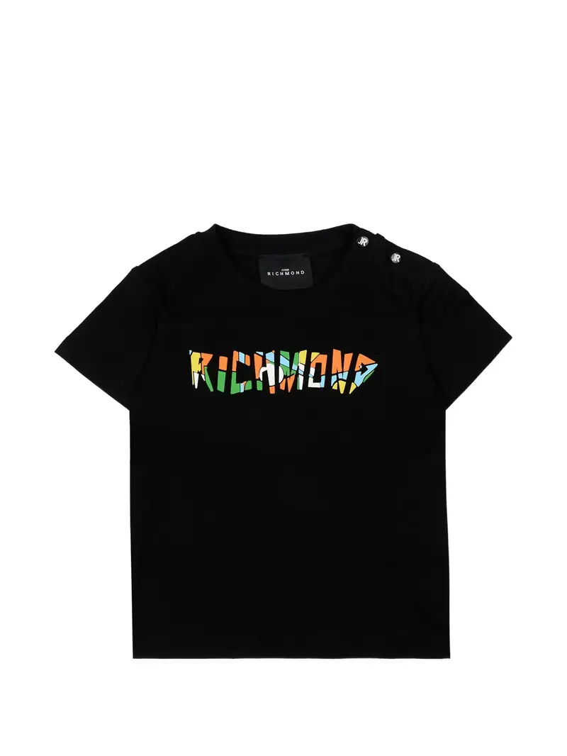T-shirt neonato con logo