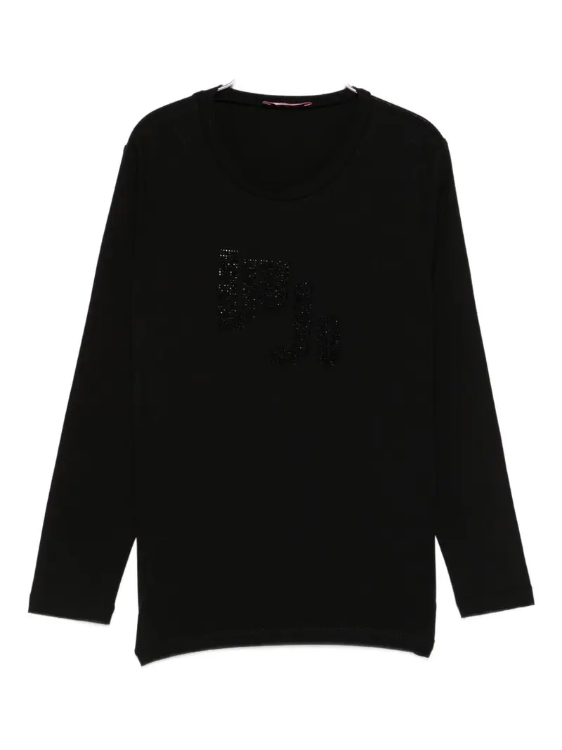 T-shirt nera per bambina