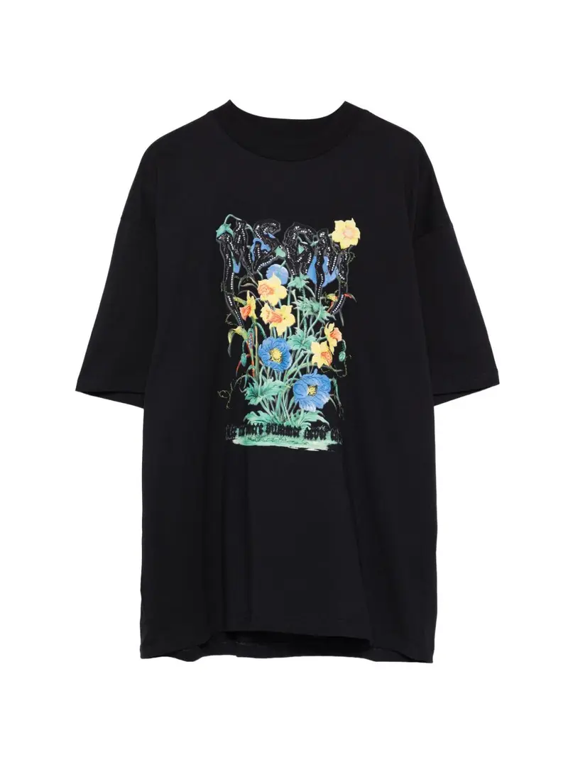 T-shirt nera per bambina