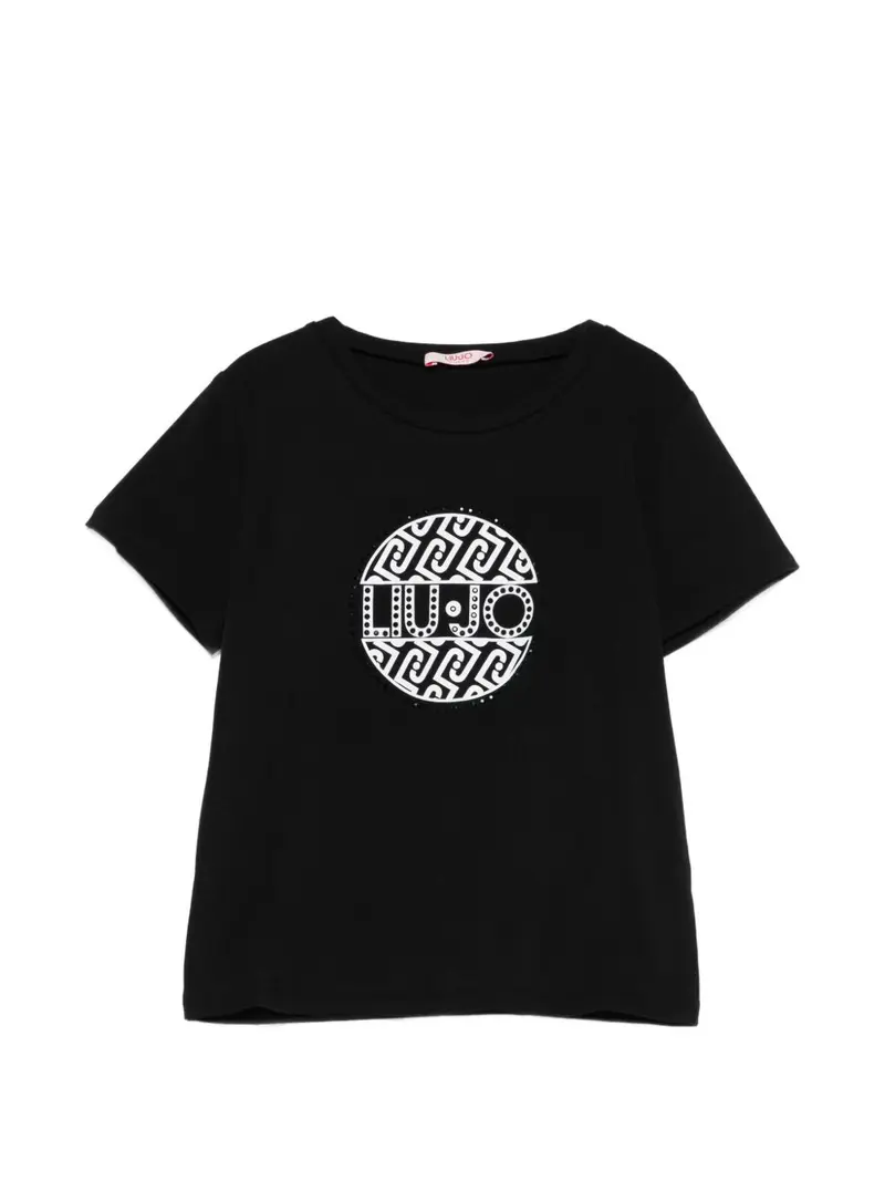 T-shirt nera per bambina