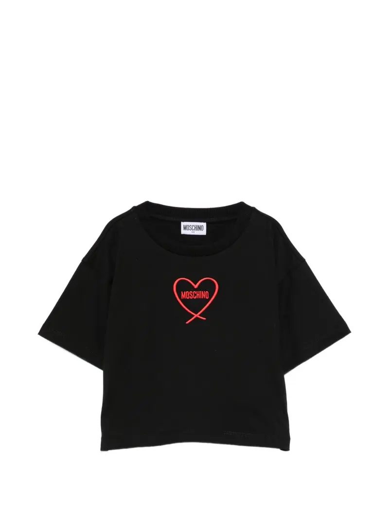 T-shirt nera per bambina
