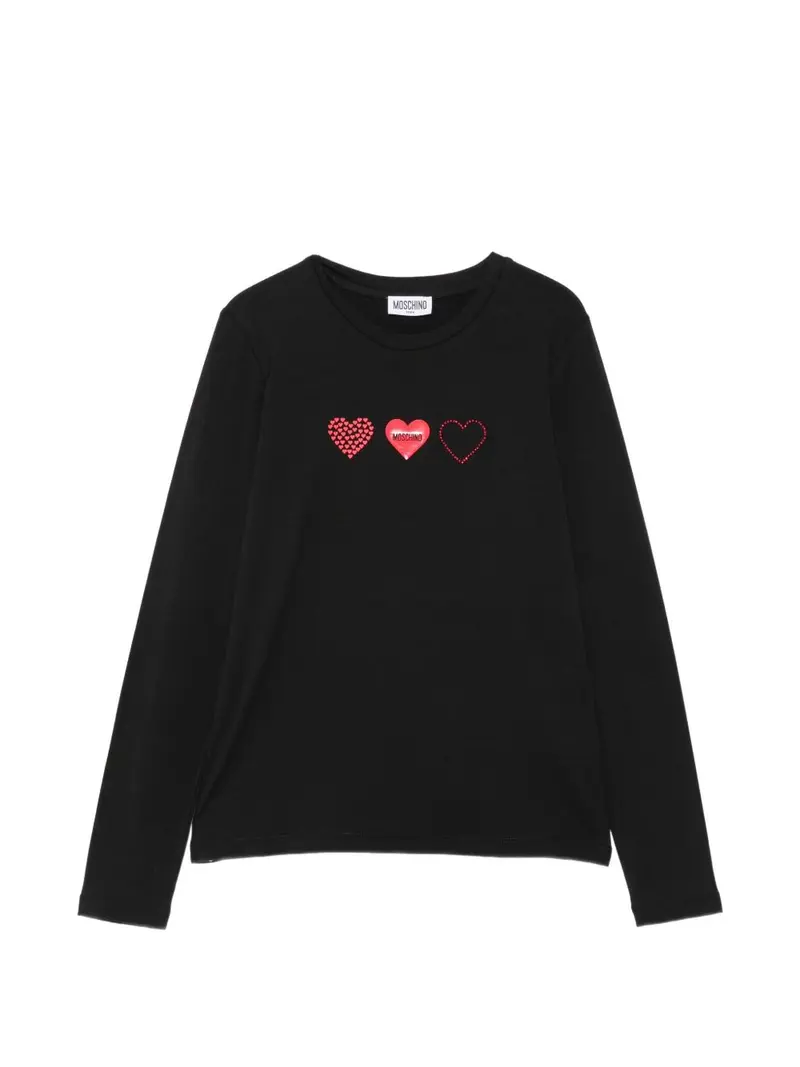 T-shirt nera per bambina