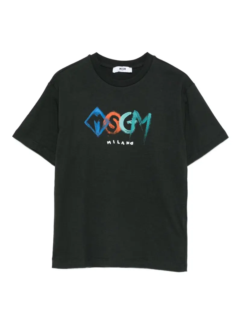 T-shirt nera per bambino
