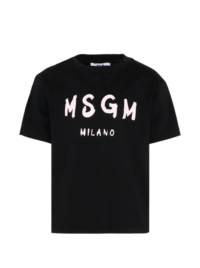 T-shirt nera per bambino