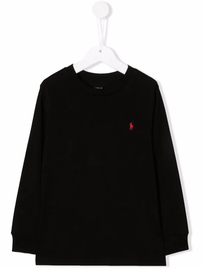 T-shirt nera per bambino