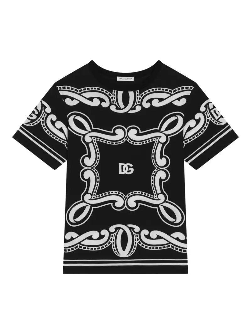 T-shirt nera per bambino