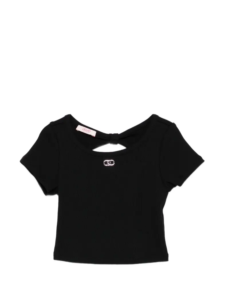 T-shirt nero per bambina