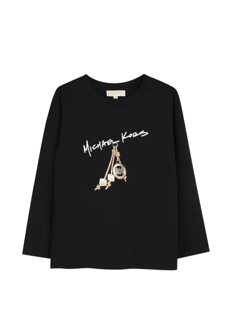 T-shirt nero per bambina