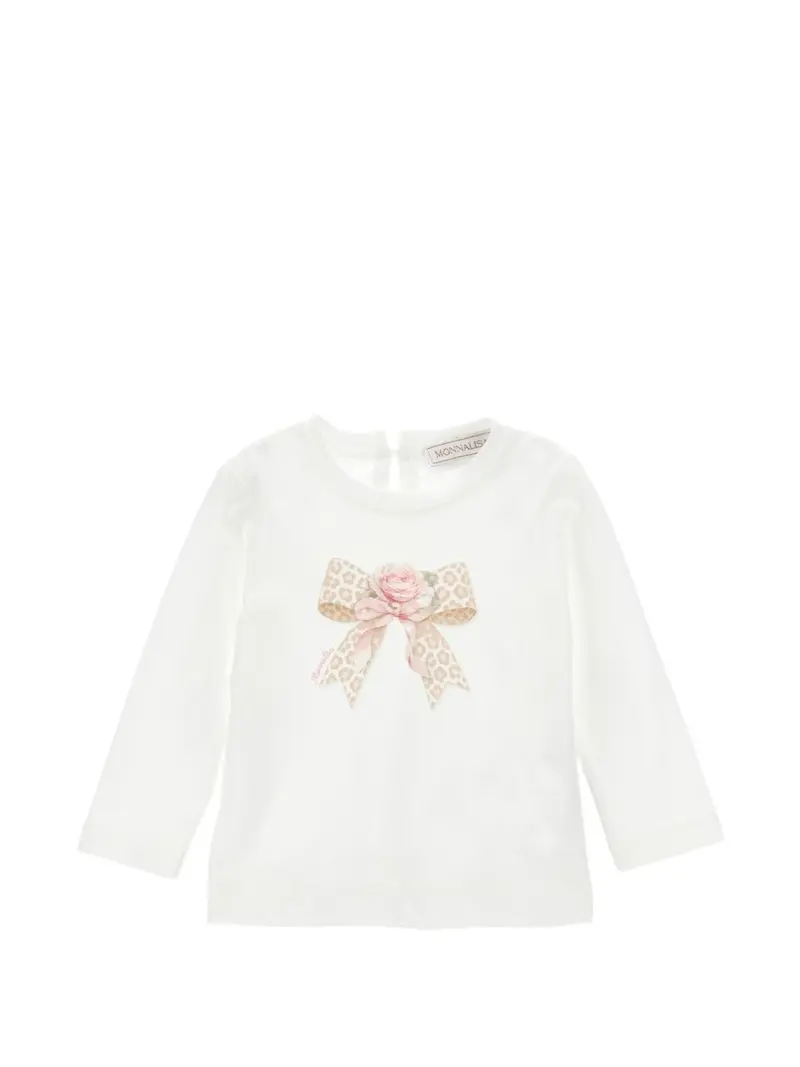 T-shirt panna per neonata