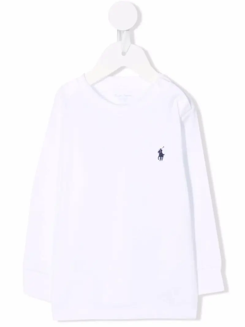 T-shirt per neonato in cotone bianca