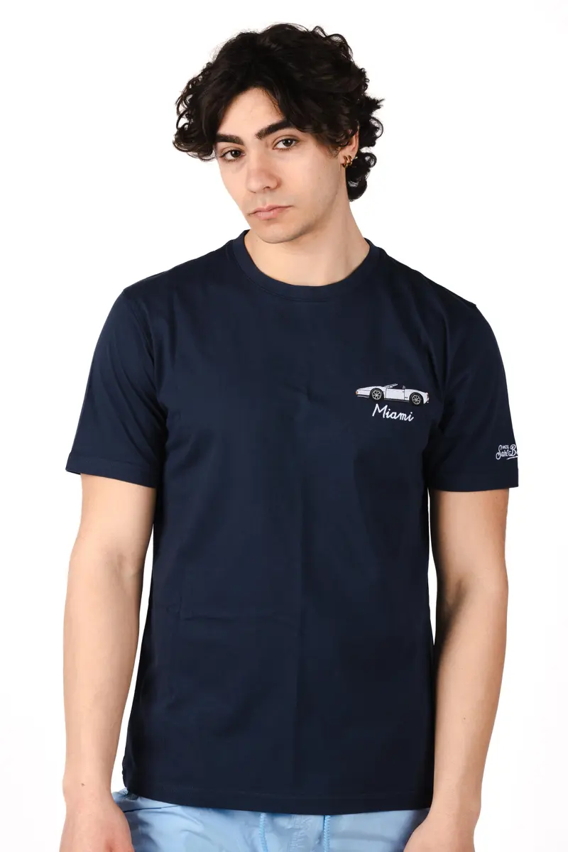 T-shirt Portofino con ricamo Miami