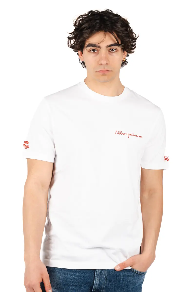 T-shirt Portofino ricamo Abbronzatissmo