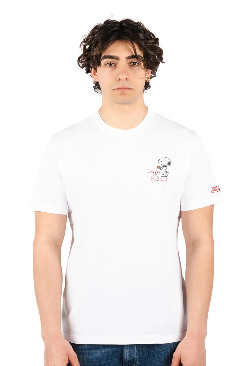T-shirt Portofino ricamo Coffee Habitué